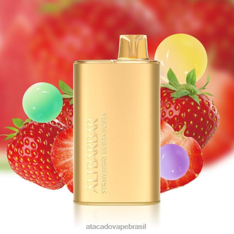 Vape Atacado Mercado Livre 6J4B012 Alibarbar Rich 8.000 vapores descartáveis morango hubba bubba