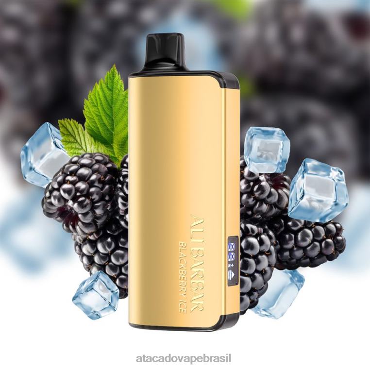 Atacado Vape Brasil 6J4B049 Alibarbar Ingot 20.000 vapores descartáveis gelo de amora