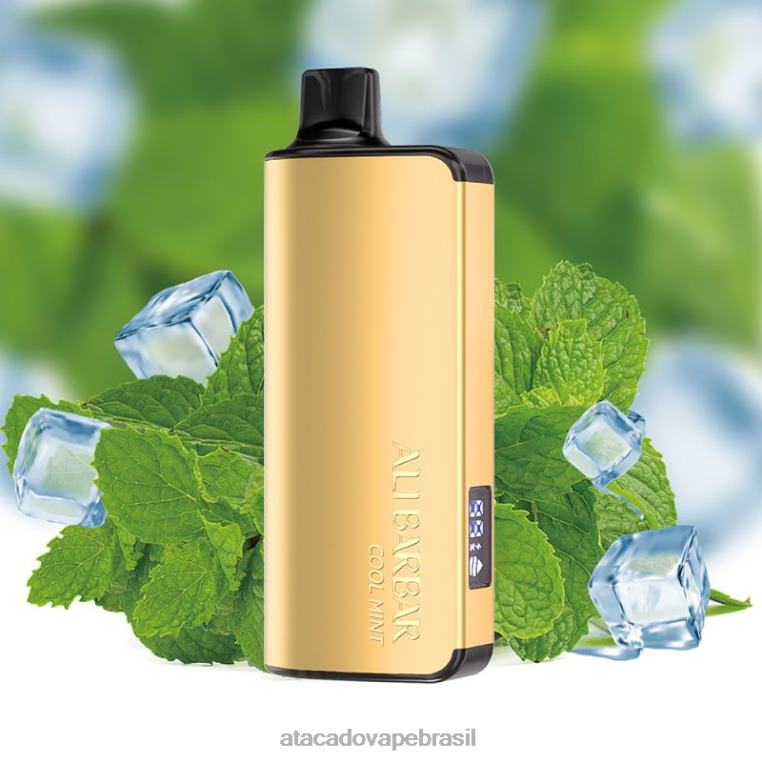 Atacado Vaporizador 6J4B035 Alibarbar Ingot 20.000 vapores descartáveis menta fresca