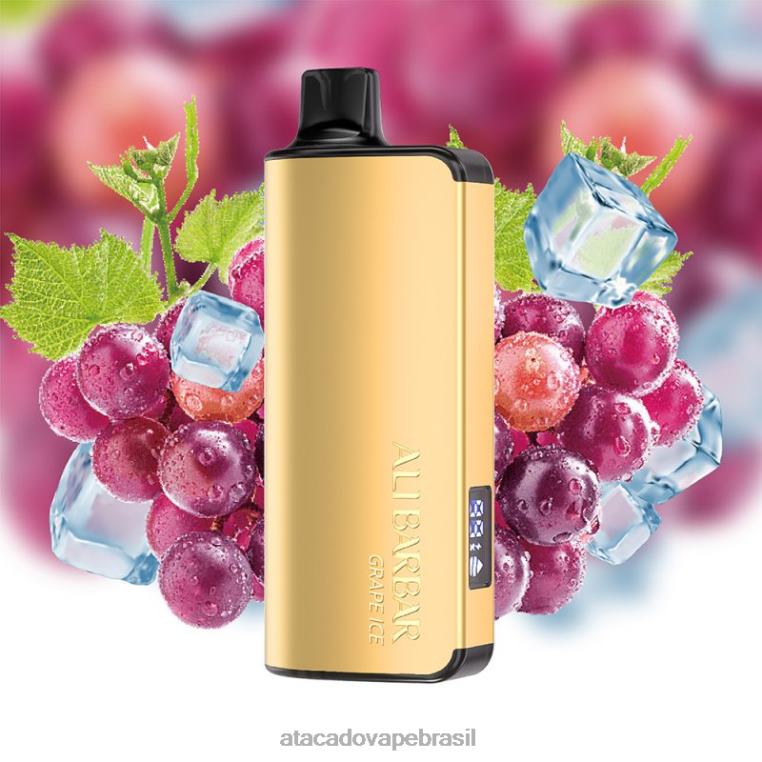 Vape Brasília Taguatinga 6J4B037 Alibarbar Ingot 20.000 vapores descartáveis gelo de uva
