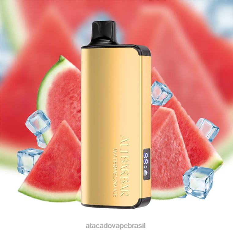 Vape Brasília Taguatinga 6J4B045 Alibarbar Ingot 20.000 vapores descartáveis gelo de melancia