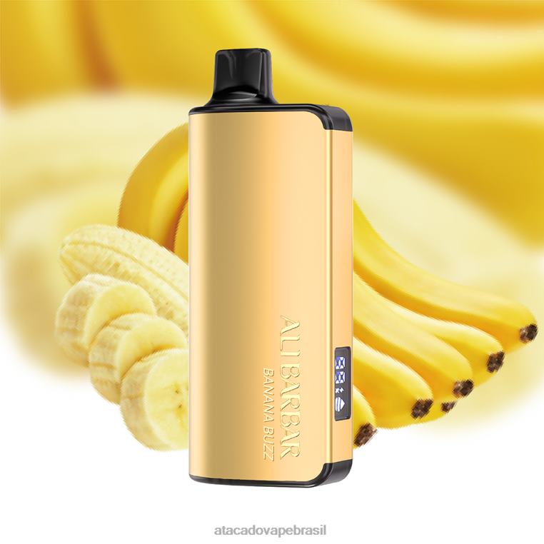 Atacado Vaporizador 6J4B027 Alibarbar Ingot 9000 vapores descartáveis zumbido de banana