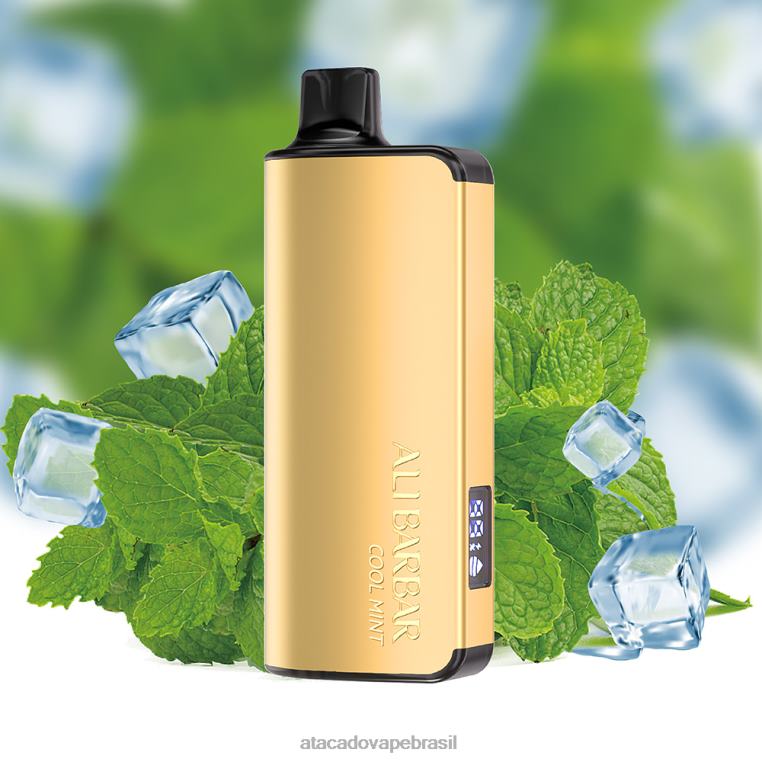 Grossiste Vape 6J4B018 Alibarbar Ingot 9000 vapores descartáveis menta fresca