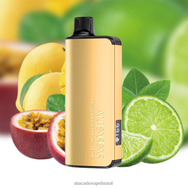 Vape Cigarro Eletrônico Barato 6J4B022 Alibarbar Ingot 9000 vapores descartáveis maracujá manga limão