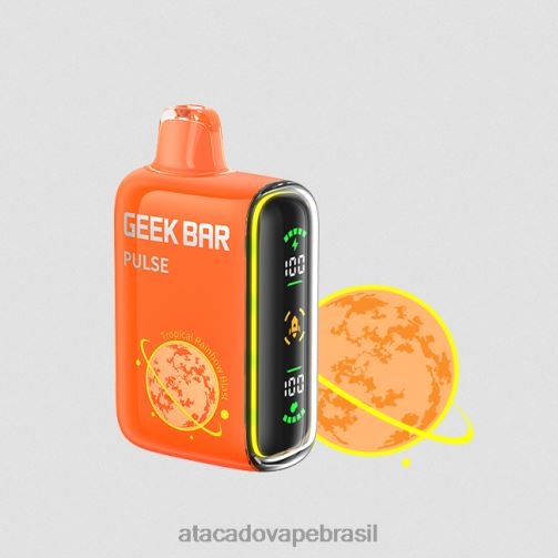 explosão de arco-íris tropical