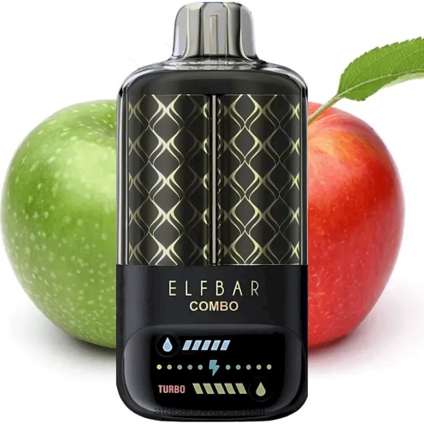 Elf Bar Combo 25.000 - 48Z4Z83 maçã verde e shisha de maçã dupla Atacado Vaporizador