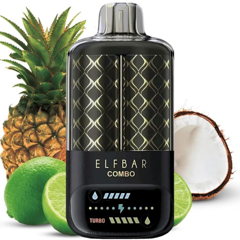 Elf Bar Combo 25.000 - 48Z4Z85 limão e abacaxi Vape Cigarro Eletrônico Barato