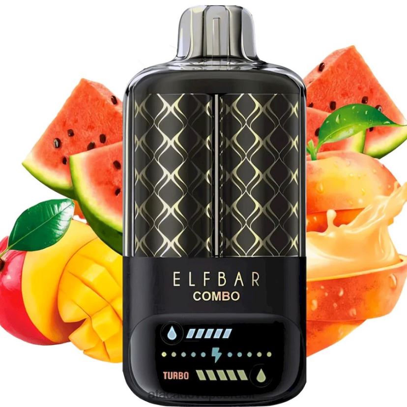 Elf Bar Combo 25.000 - 48Z4Z86 manga pêssego e melancia Vape Cigarro Eletronico Comprar