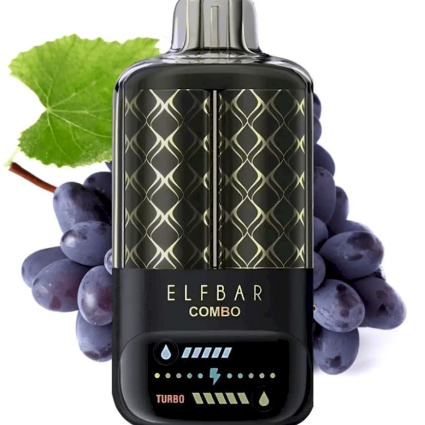 Elf Bar Combo 25.000 - 48Z4Z87 bebida de uva e maria Cigarro Eletronico Vape