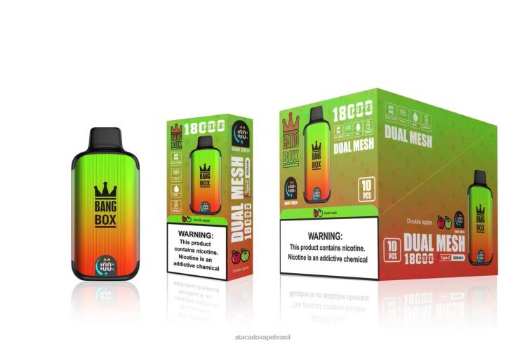 Bang Box 18.000 baforadas F4P4J93 - Vape Brasília Taguatinga maçã dupla