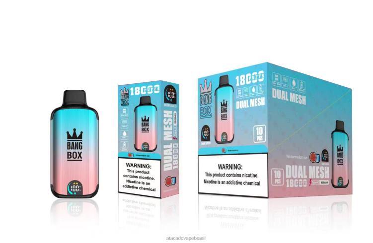 Bang Box 18.000 baforadas F4P4J96 - Atacado Vaporizador gelo de melancia