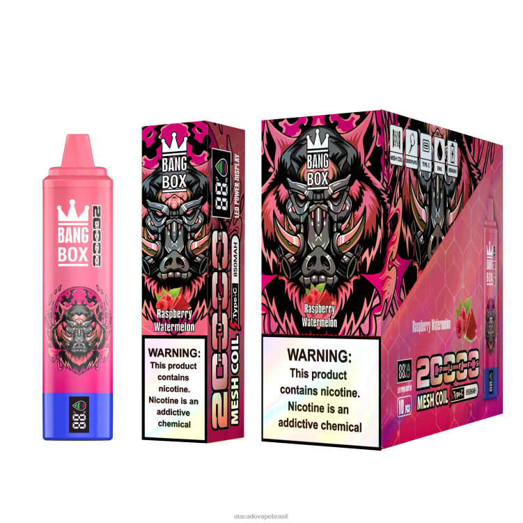 Bang Box 20.000 F4P4J53 - Atacado Vaporizador melancia de framboesa