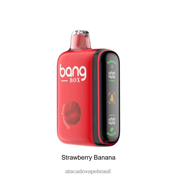 Bang Box Display de energia inteligente de 9000-18000 baforadas F4P4J25 - Vape Brasília Taguatinga banana morango