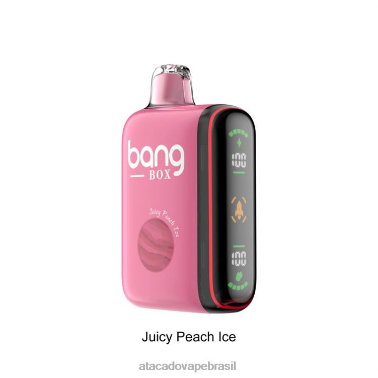 Bang Box Display de energia inteligente de 9000-18000 baforadas F4P4J29 - Vape Atacado Mercado Livre suculento gelo de pêssego
