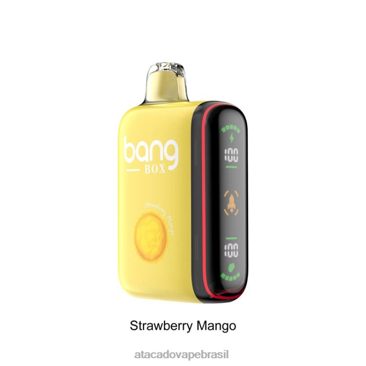 Bang Box Display de energia inteligente de 9000-18000 baforadas F4P4J35 - Vape Brasília Taguatinga manga morango
