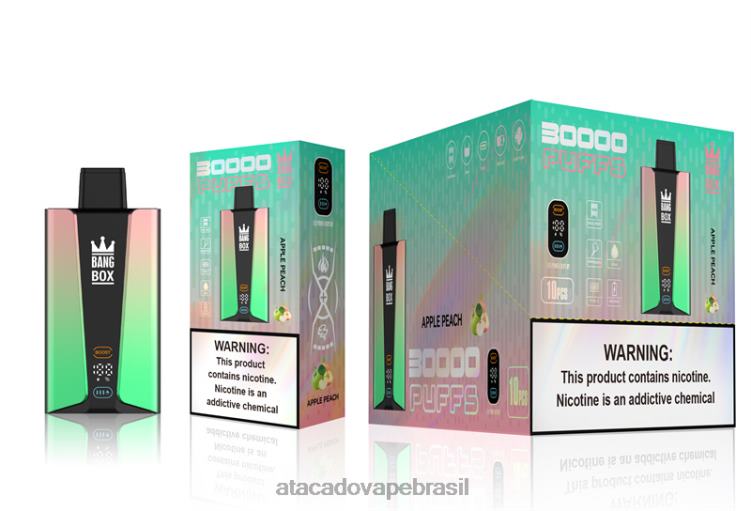 Bang Box Tela inteligente de 30.000 baforadas F4P4J83 - Vape Brasília Taguatinga maçã pêssego