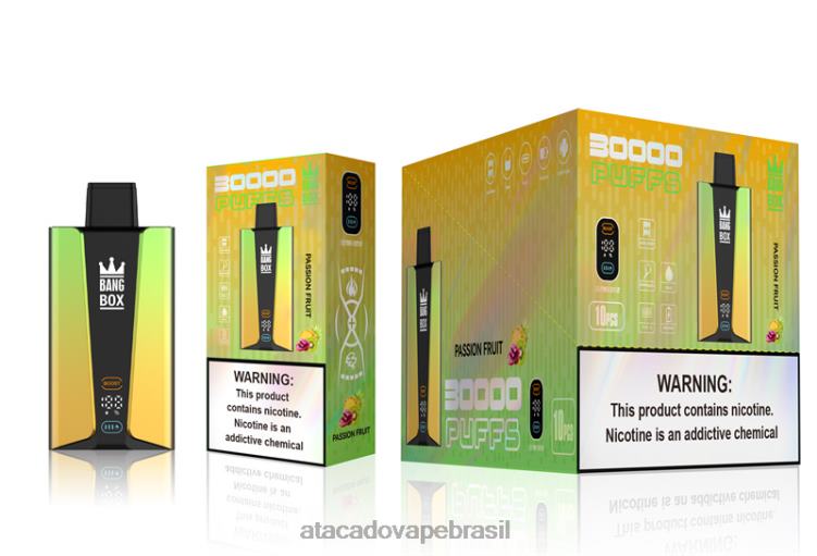 Bang Box Tela inteligente de 30.000 baforadas F4P4J84 - Atacado Vape Brasil maracujá