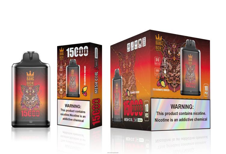 Bang Box s1-15000 baforadas F4P4J101 - Atacado Vaporizador manga morango