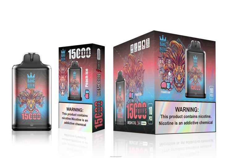 Bang Box s1-15000 baforadas F4P4J102 - Vape Atacado Mercado Livre gelo de pêssego