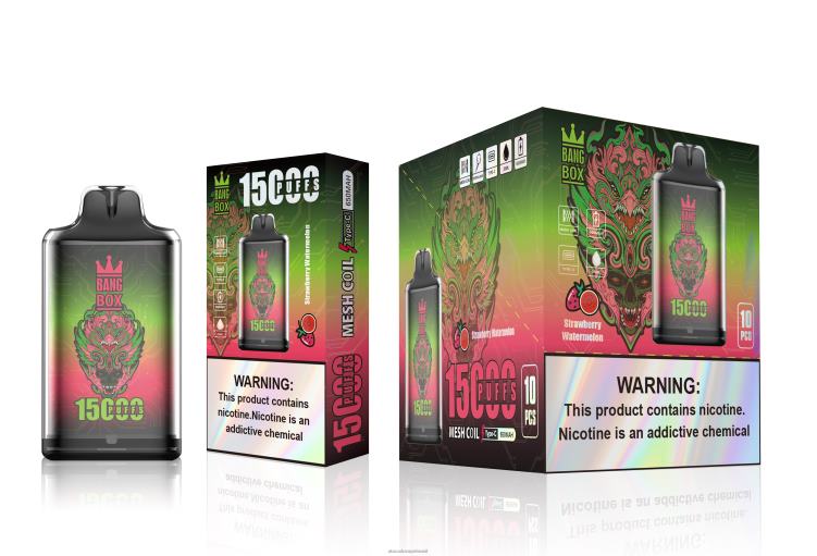 Bang Box s1-15000 baforadas F4P4J103 - Vape Brasília Taguatinga melancia morango