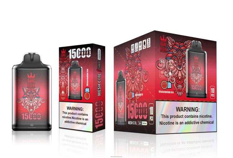 Bang Box s1-15000 baforadas F4P4J106 - Atacado Vaporizador gelo de melancia