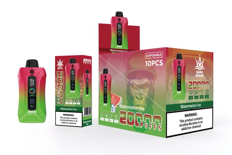 Bang Beach Vape de tela inteligente de 20.000 sopros F4P4J7 - Grossiste Vape gelo de melancia