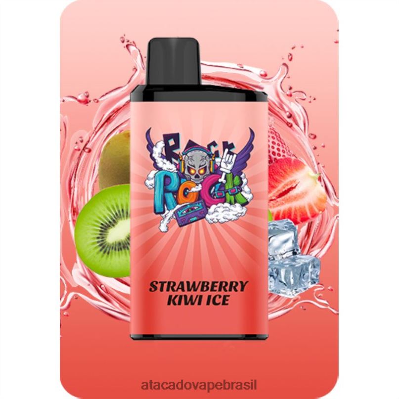 gelo de morango e kiwi