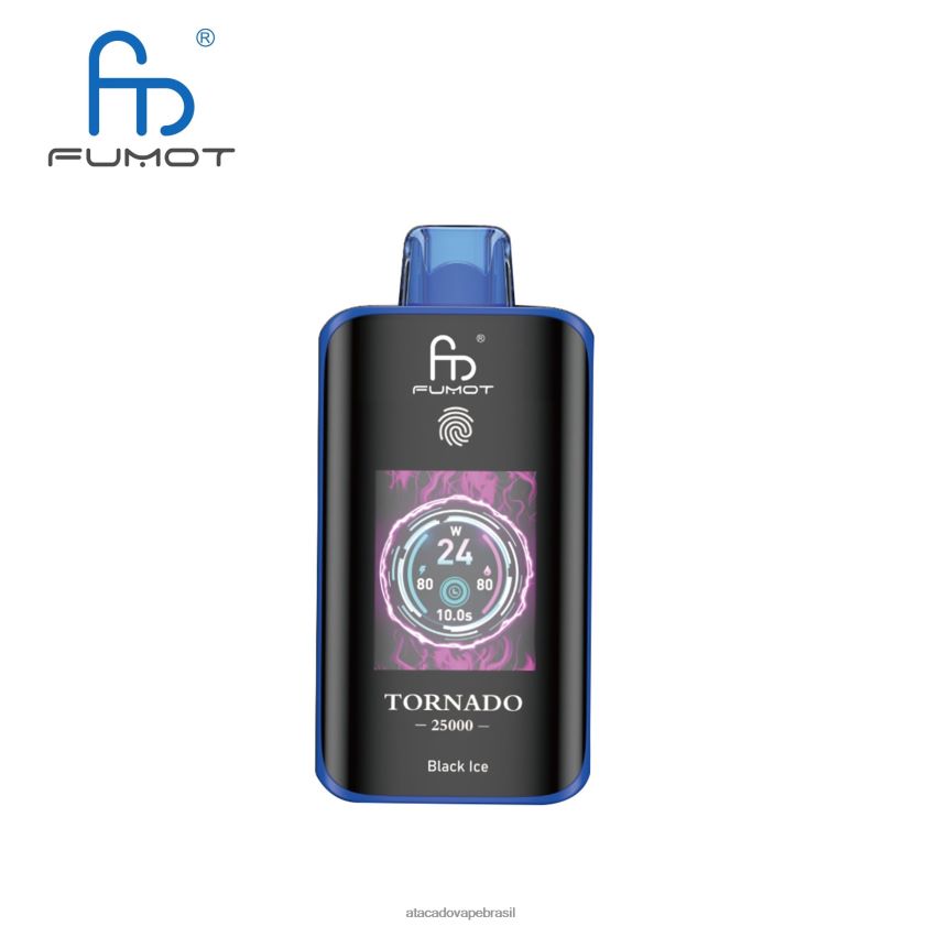 Vape Wholesale Supplier 00680D2 gelo preto - Fumot Tornado 25.000 vapores descartáveis