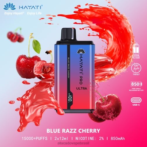 cereja razz azul