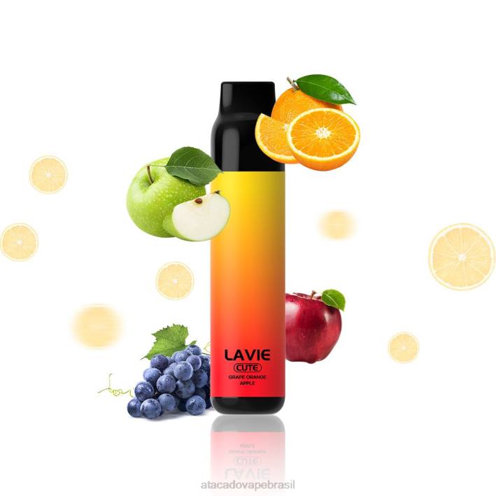 LAVIE BAR 3.000 baforadas D66Z288 | Atacado Vape Brasil uva laranja maçã