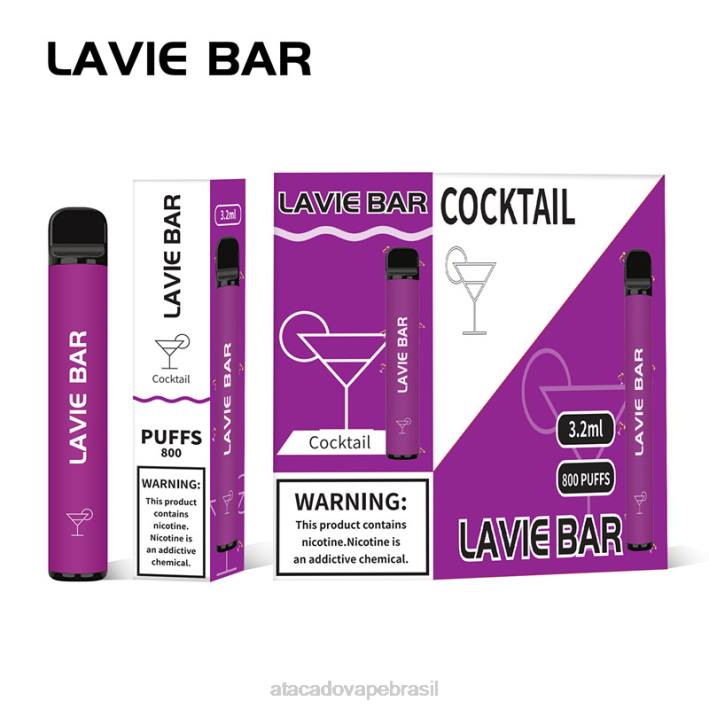 LAVIE BAR 800 baforadas D66Z312 | Vape Brasília Taguatinga coquetel
