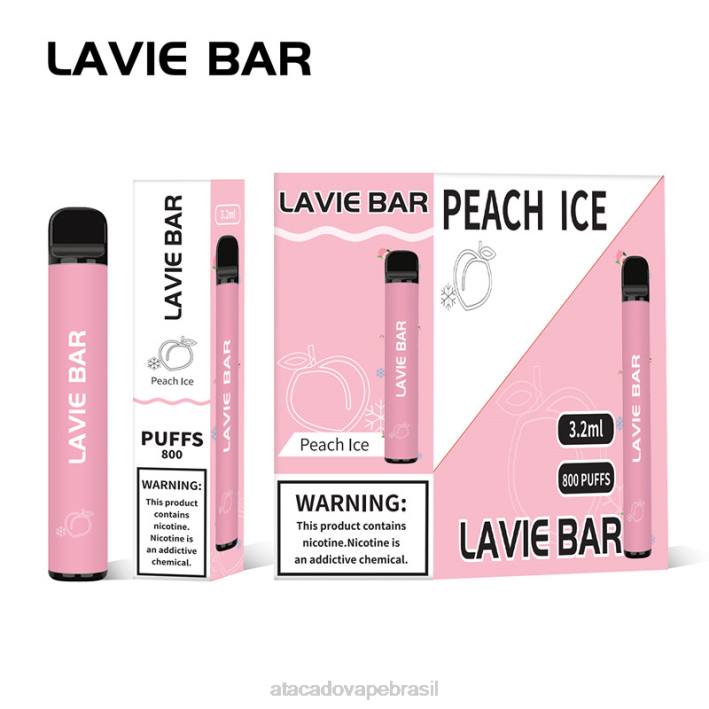 LAVIE BAR 800 baforadas D66Z314 | Vape Cigarro Eletronico Comprar gelo de pêssego