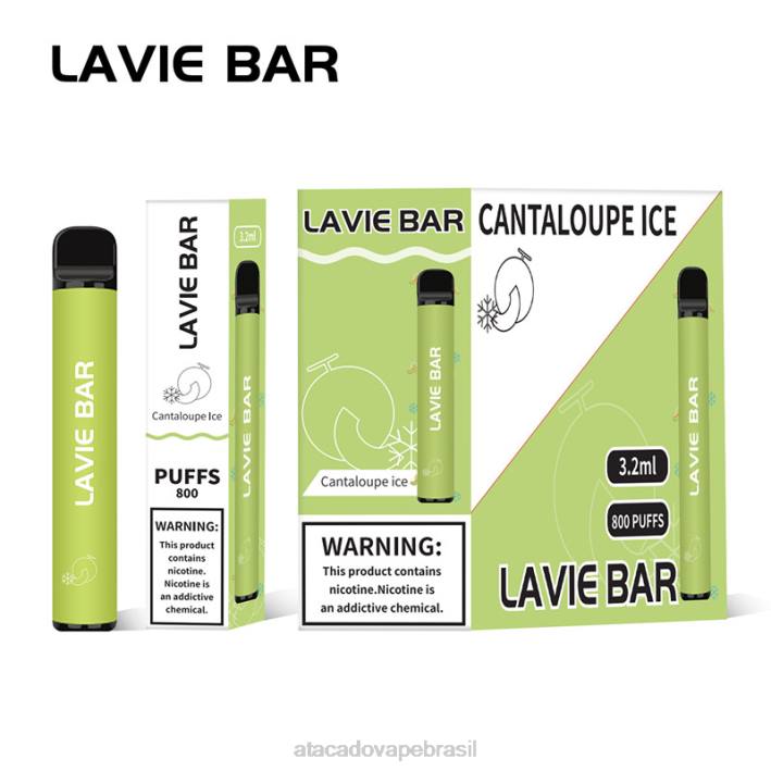 LAVIE BAR 800 baforadas D66Z317 | Grossiste Vape gelo de melão