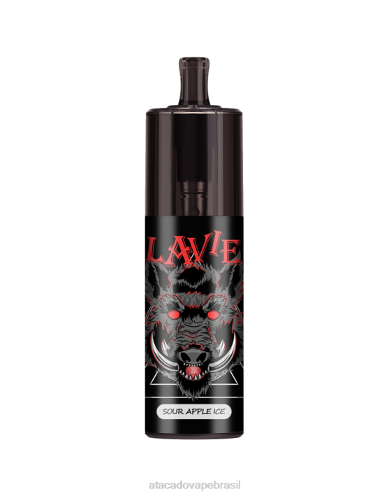 LAVIE COLOUR BAR Controle de fluxo de ar de 10.000 baforadas D66Z329 | Cigarro Eletronico Vape gelo de maçã azeda