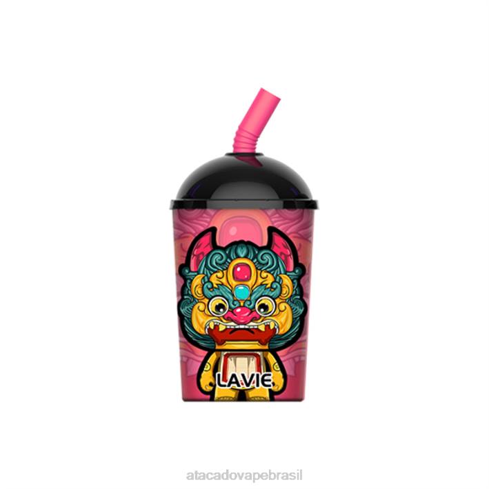 LAVIE Max Cup 8.000 baforadas D66Z266 | Cigarro Eletronico Vape gelo de manga e morango