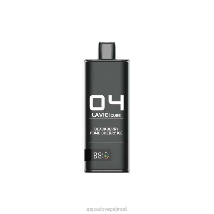 LAVIE Cube 20.000 baforadas D66Z38 | Atacado Vaporizador gelo de cereja e amora