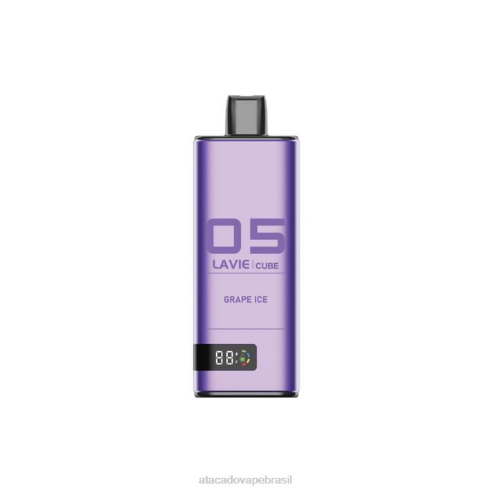 LAVIE Cube 20.000 baforadas D66Z39 | Vape Brasília Taguatinga gelo de uva