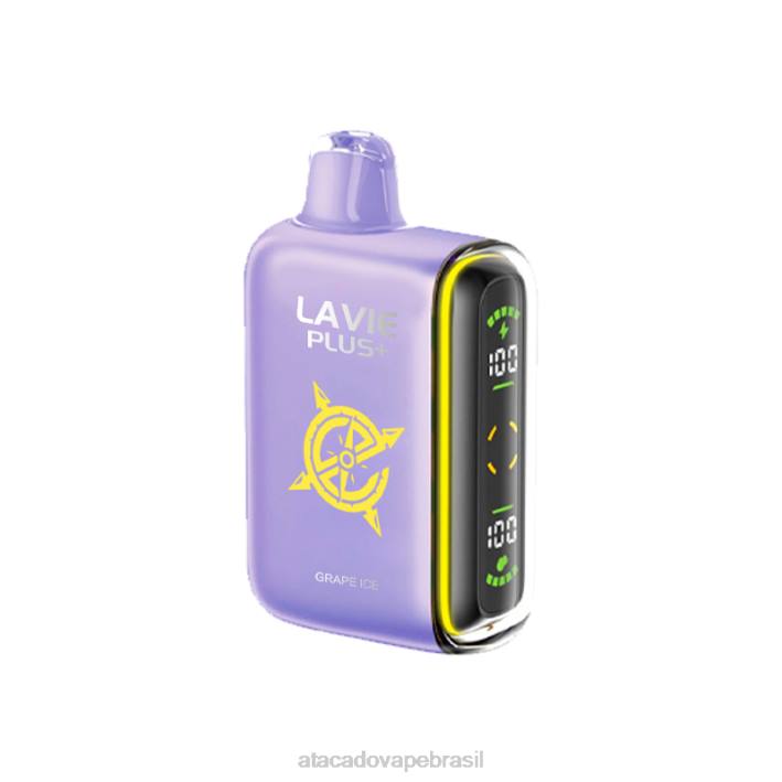 LAVIE PLUS 15.000 baforadas D66Z103 | Vape Cigarro Eletrônico Barato gelo de uva