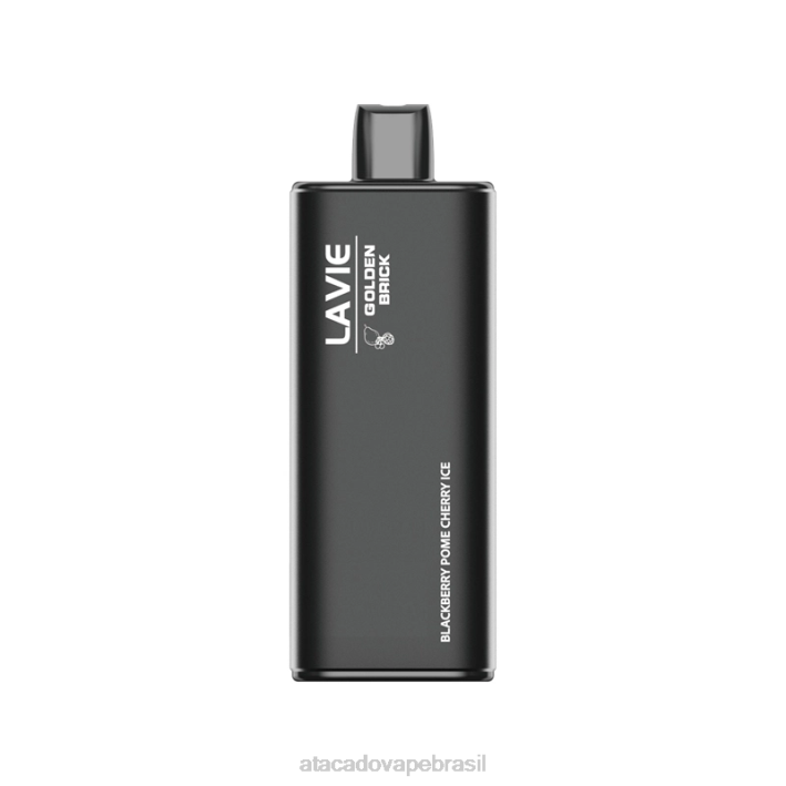 LAVIE GOLDEN BRICK 10.000 baforadas D66Z54 | Vape Cigarro Eletrônico Barato gelo de cereja e amora