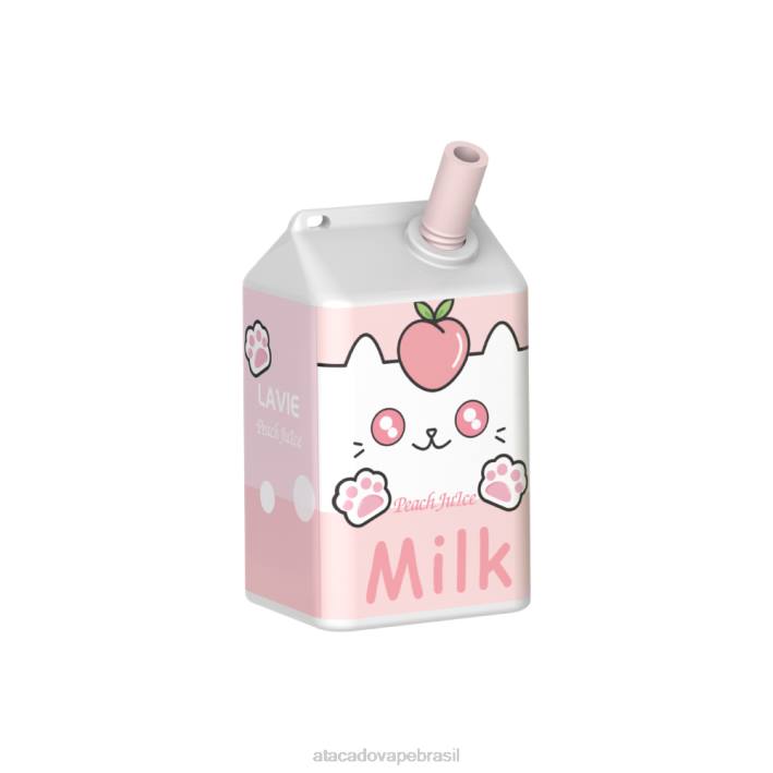 LAVIE MILK 7.000 baforadas D66Z179 | Vape Brasília Taguatinga suco de pêssego