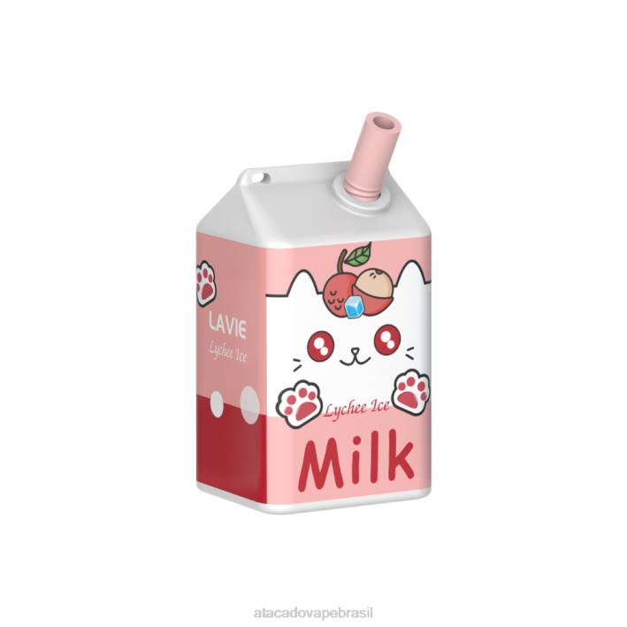 LAVIE MILK 7.000 baforadas D66Z183 | Atacado Vape Brasil gelo de lichia