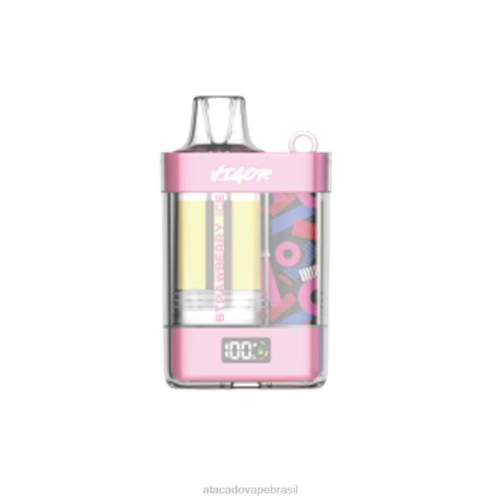LAVIE VIGOR 15.000 baforadas D66Z1 | Atacado Vape Brasil gelo de morango