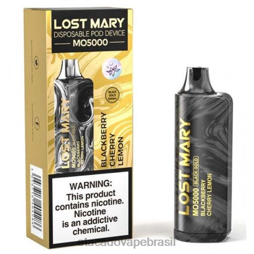 Atacado Vaporizador TF8H0343 | LOST MARY MO5000 amora cereja limão ouro negro 10ml