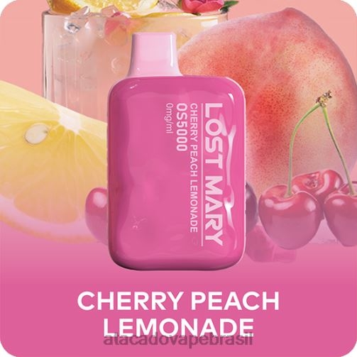 limonada de cereja e pêssego
