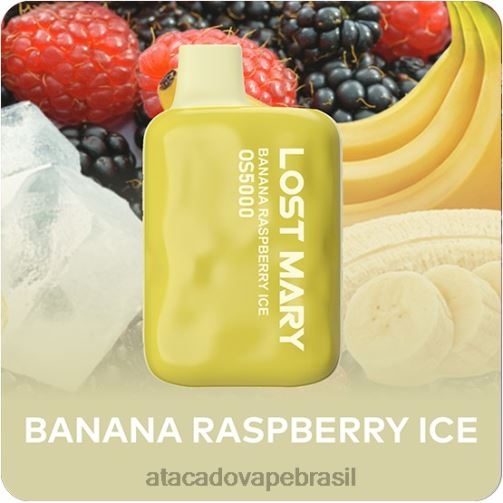 gelo de banana e framboesa