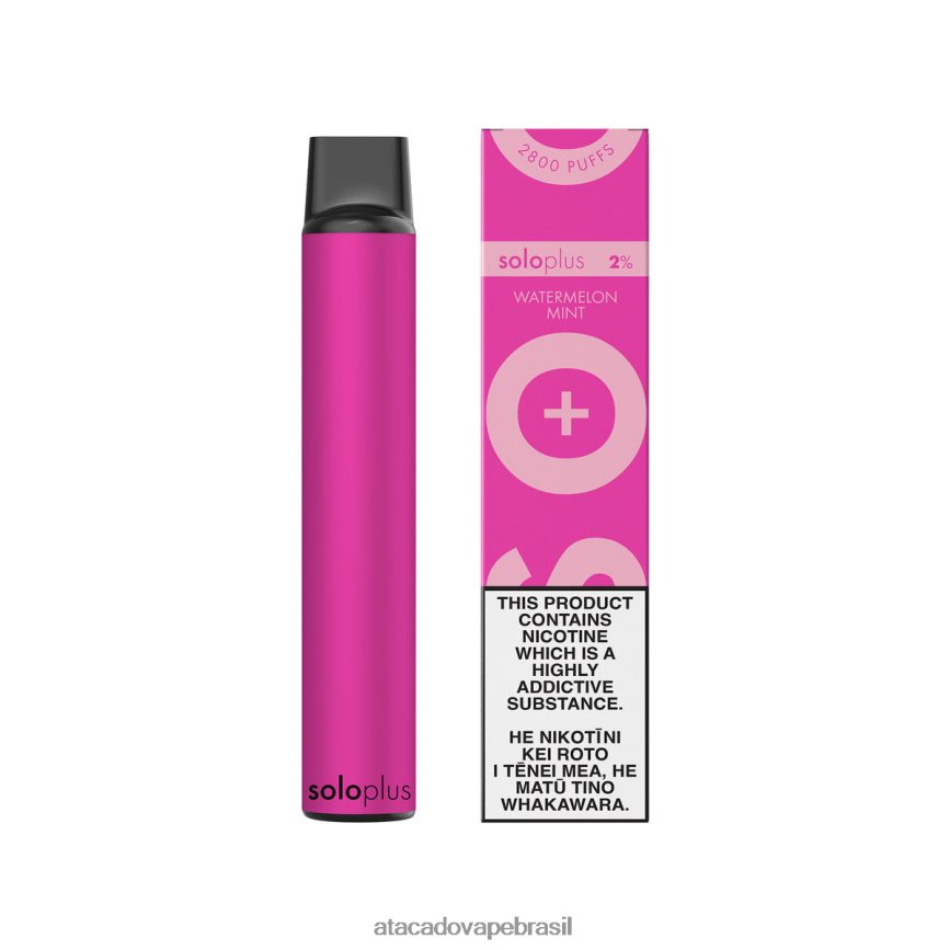 Cigarro Eletronico Vape 04B2ZF28 - Solo Plus vaporizador descartável melancia hortelã
