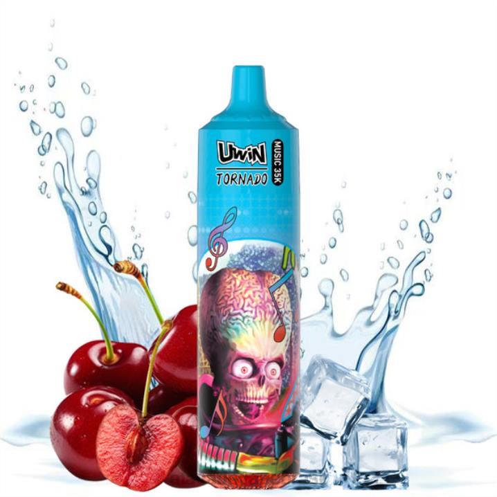 Cigarro Eletronico Vape gelo de cereja - UWIN CRYSTAL vaporizador descartável de 35k 8J8421