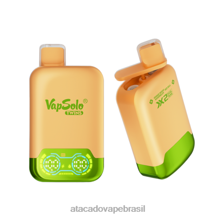 Vape Atacado Mercado Livre 6J4B0124 Vapsolo TWINS vaporizador descartável melancia, manga, laranja e red bull