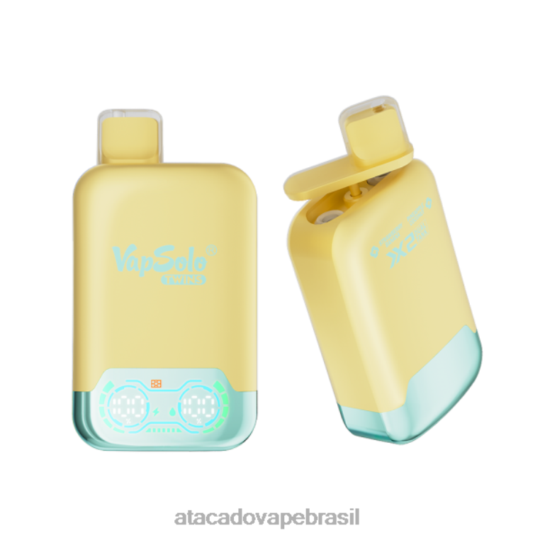 Vape Brasília Taguatinga 6J4B0125 Vapsolo TWINS vaporizador descartável abacaxi, coco e morango, banana