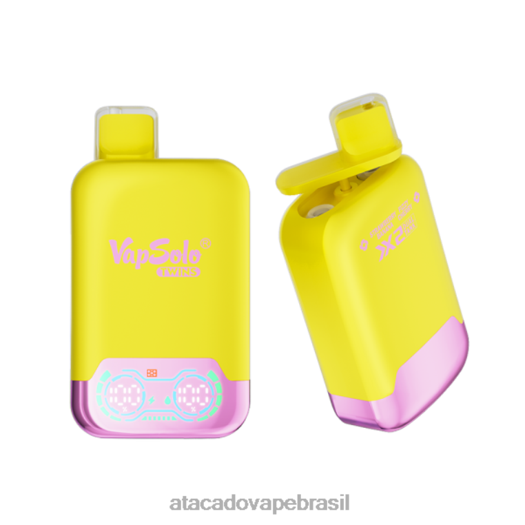 Vape Cigarro Eletrônico Barato 6J4B0126 Vapsolo TWINS vaporizador descartável morango, banana e cereja efervescente